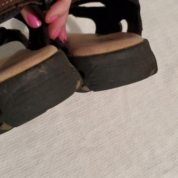 Alpine Sz. 8 Brown Leather Fisherman Adjustable Sandals - Picture 6 of 9